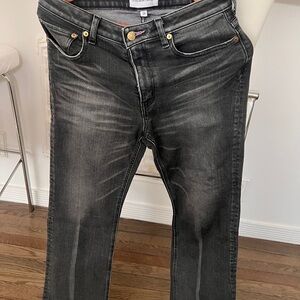 Tu es mon TRESOR Dark Gray Straight Men's Jeans